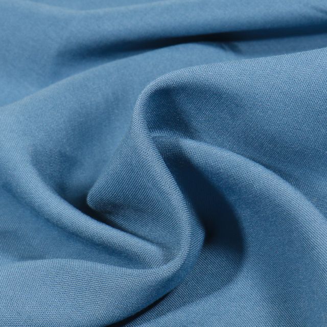 Tissu Viscose légère uni Bleu indigo