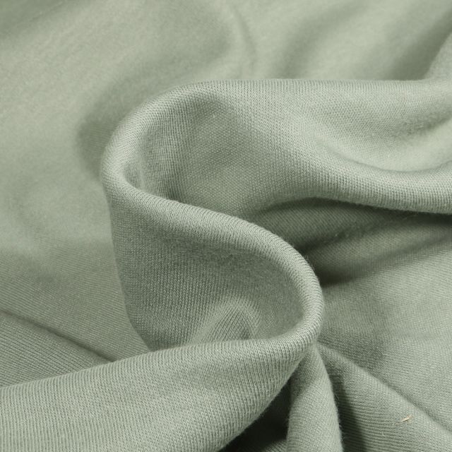 Tissu Jersey uni 100% Coton Vert menthe clair