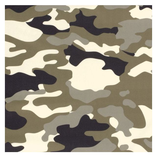 Tissu Jersey Sportswear digital Camouflage sur fond Vert kaki