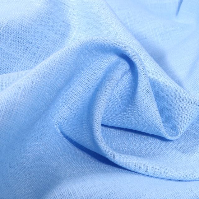 Tissu Lin Bleu clair x10cm