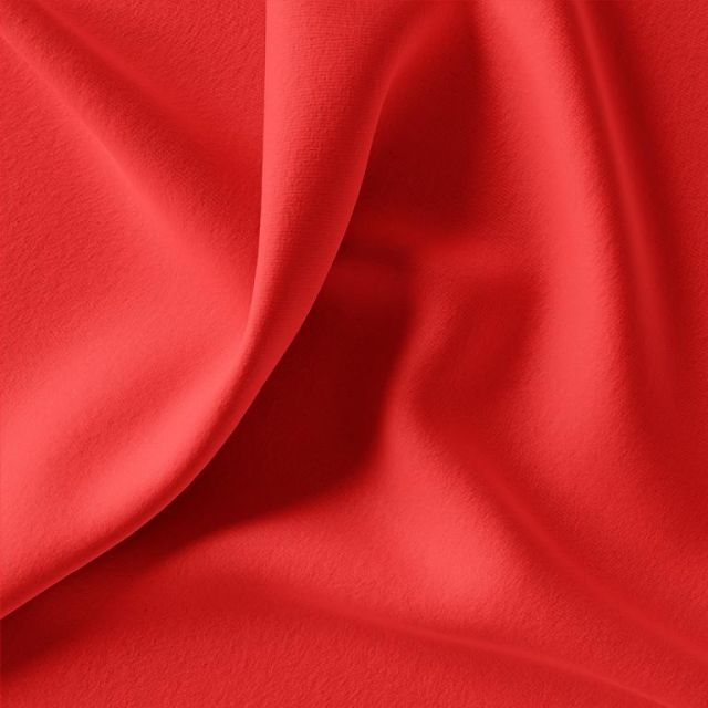 Tissu Jersey Coton uni Rouge cerise