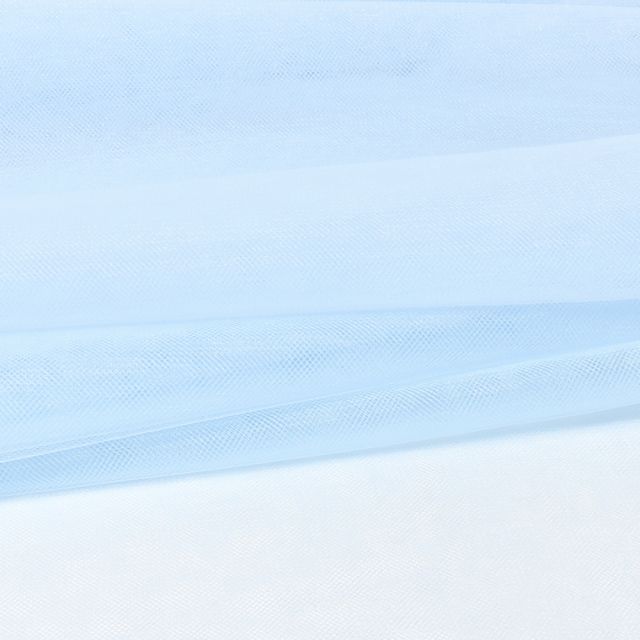 Tissu Tulle souple grande largeur Bleu azur