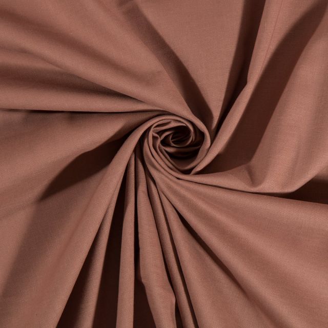 Tissu Coton uni Taupe - Par 10 cm