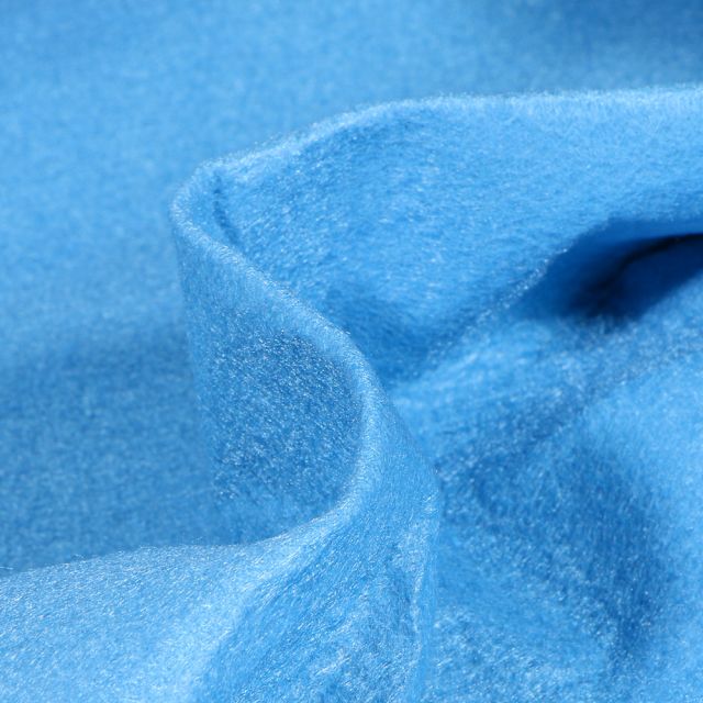Tissu Feutrine 180 cm Bleu turquoise