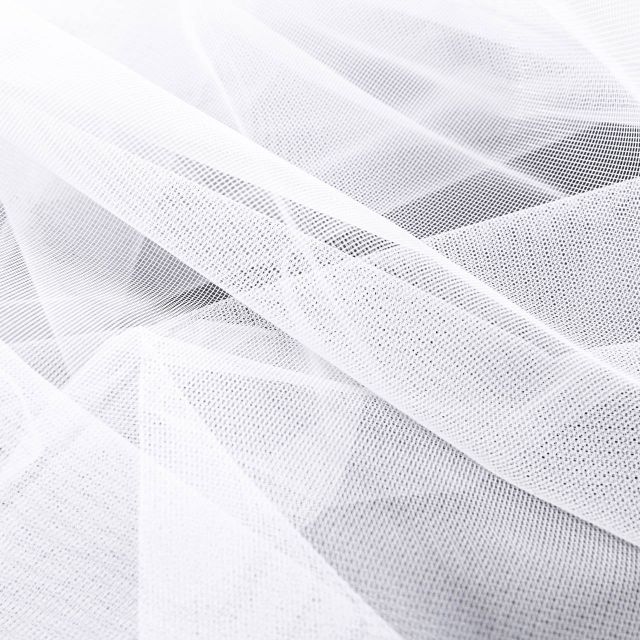 Tissu Moustiquaire grande largeur 20D  Blanc - Par 10 cm