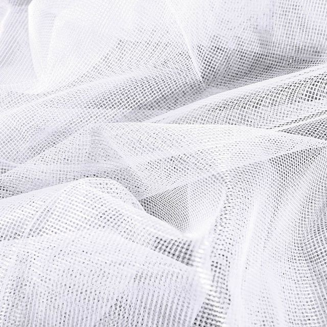 Tissu Moustiquaire grande largeur 40D Blanc - Par 10 cm