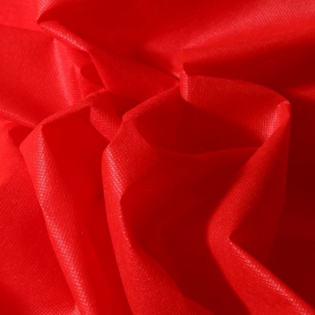 Tissu Non tissé Rouge - Par 10 cm