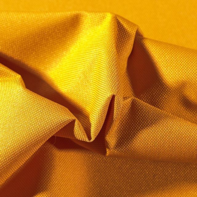 Tissu Toile à sac envers PVC déperlant ultra robuste Moutarde - Par 10 cm