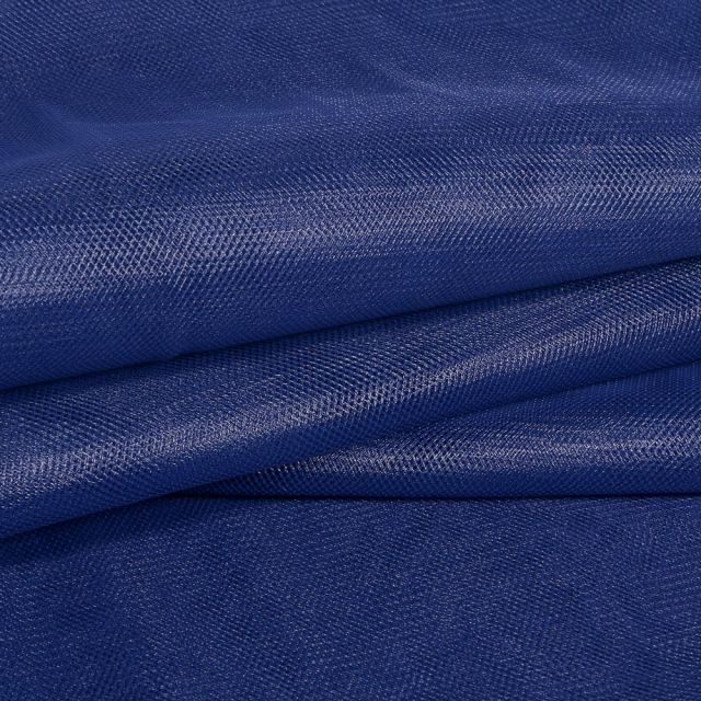 Tissu Tulle souple grande largeur uni Bleu marine