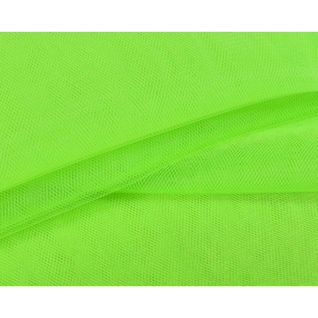 Tissu Tulle souple grande largeur uni Vert fluo