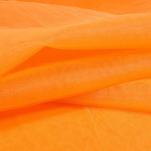 Tissu Tulle souple grande largeur uni Orange
