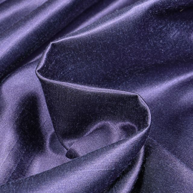 Tissu Taffetas d'ameublement Bombyx Bleu marine