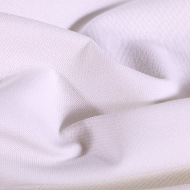 Tissu Toile de coton uni Grande largeur Blanc - Par 10 cm