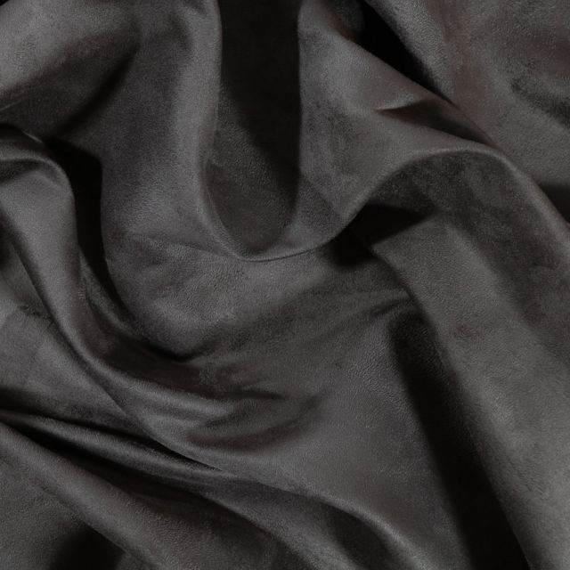 Tissu Suédine d'ameublement Gris acier - Par 10 cm