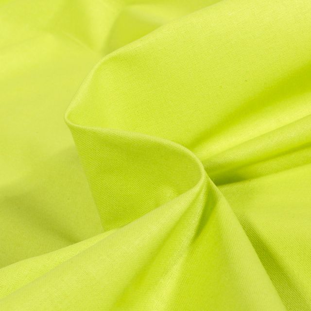 Tissu Coton uni Vert spring