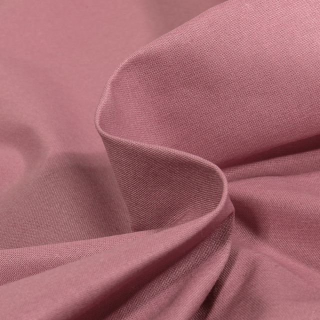 Tissu Coton uni Rose guimauve