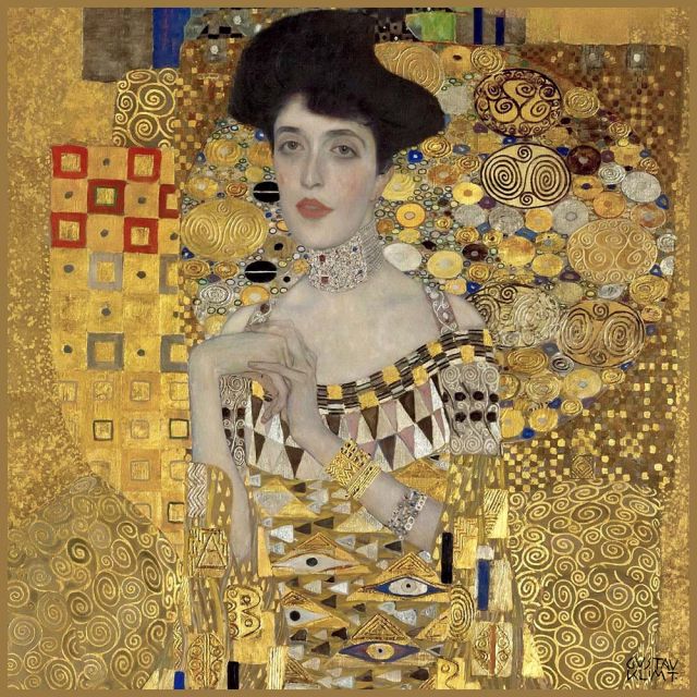 Carré Simili cuir Adèle Bloch-Bauer Gustave Klimt