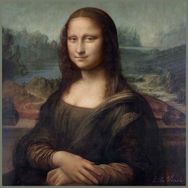 Carré Simili cuir Mona Lisa