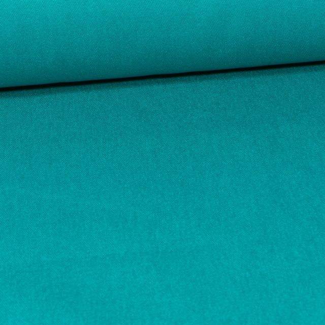 Tissu Coton Sergé d'ameublement uni Vert émeraude