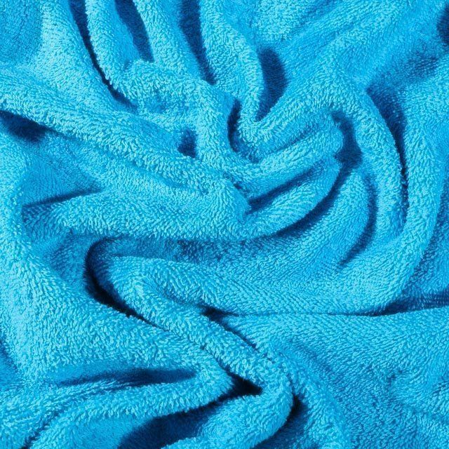 Tissu Eponge Premium 400 g/m² Bleu turquoise - Par 10 cm
