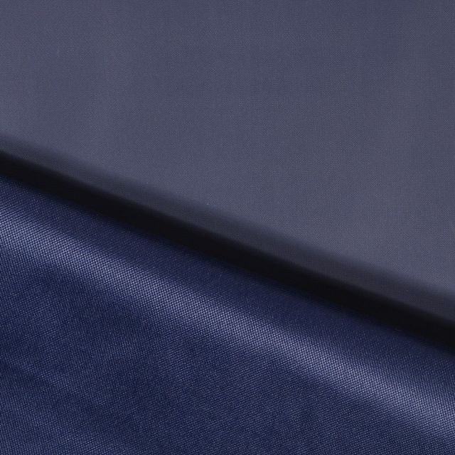 Tissu Toile à sac envers PVC déperlant ultra robuste Bleu marine - Par 10 cm