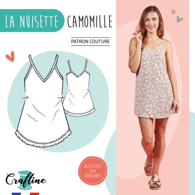 Patron Craftine Nuisette Camomille