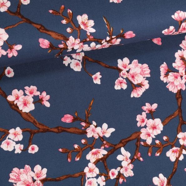 Lycra Homme Bleu Fleur de Cerisier – Kimonopaint