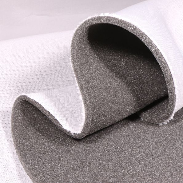 La boite à tissus-Mousse grise sur résille – La boite à tissus