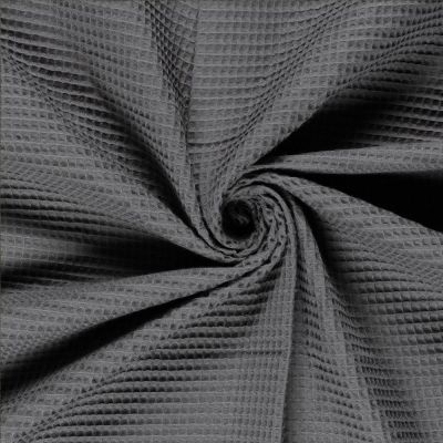 Tissu Nid d&#039;abeille Gris foncé - 10 cm