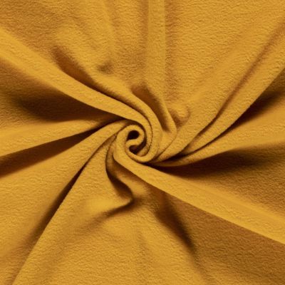 Tissu  Polaire uni Moutarde - Par 10 cm