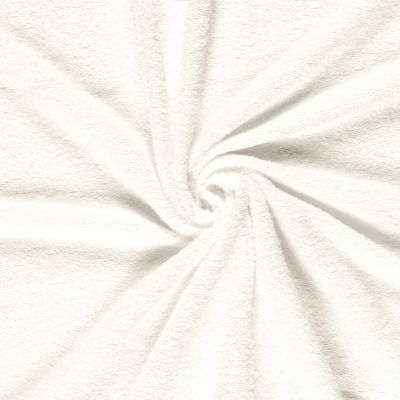 Tissu Eponge légère 340 g/m² uni Ecru - Par 10 cm