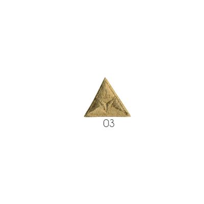Ecusson Thermocollant Triangle Brodé Nude