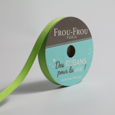 Bobinette Ruban Gros grain Frou-Frou Jardin d&#039;oliviers - 6 mm x 6 mètres