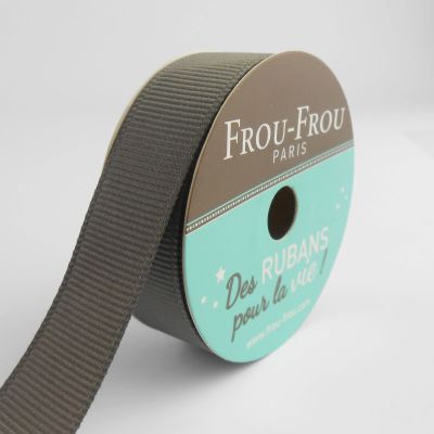 Bobinette Ruban Gros grain Frou-Frou Ciel d&#039;orage - 16 mm x 6 mètres
