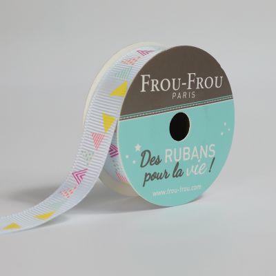 Bobinette Ruban Gros grain motif fête guirlande Frou-Frou - 16 mm x 4 mètres