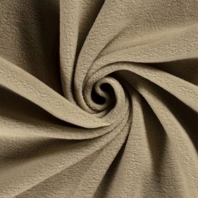 Coupon Tissu  Polaire uni Camel - Coupon de 50 cm