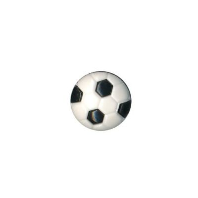 Bouton Ballon Rond Polyester Noir et Blanc