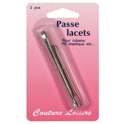 Passe lacets pour rubans / fils élastique x2