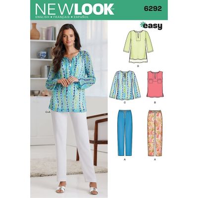 Patron New Look 6292 Ensemble Femmes