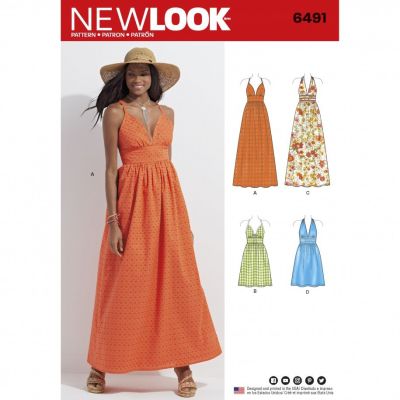Patron New Look 6491 Robe Dame