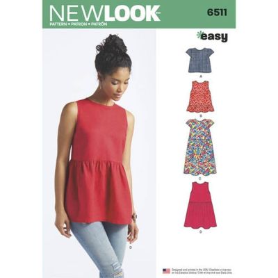 Patron New Look 6511 Haut et robe