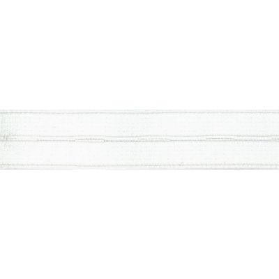 Elastique Boutonnière Nylon 19 mm Blanc x1m