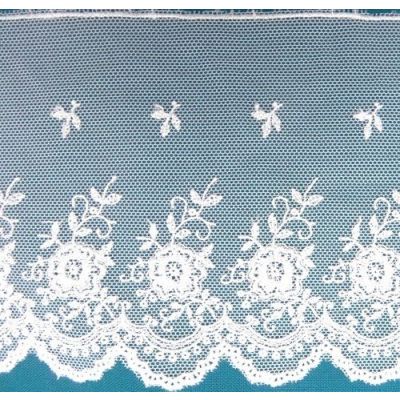 Dentelle Valencienne 100 mm Blanc x1m