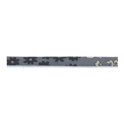 Cordon fleuri spaghetti Frou-Frou Violet lavande et ecru