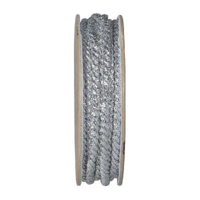 Cordon torsadé Argent - bobinette 2m