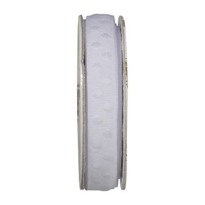 Ruban pois Blanc - bobinette 2m