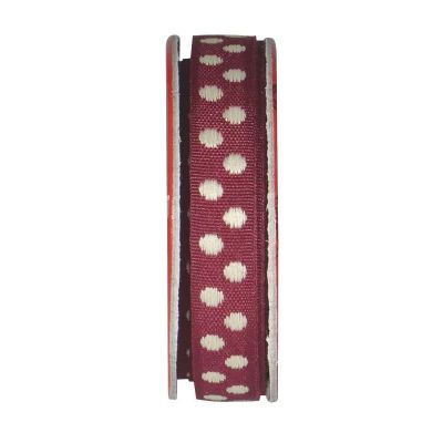 Ruban pois Violet - bobinette 2m
