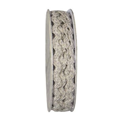 Serpentine tressé Beige et gris - bobinette 2m