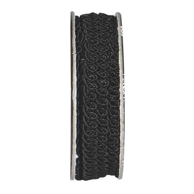 Galon épi de blé Noir - bobinette 2m