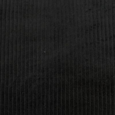 Tissu Velours Grosses côtes Noir x10cm